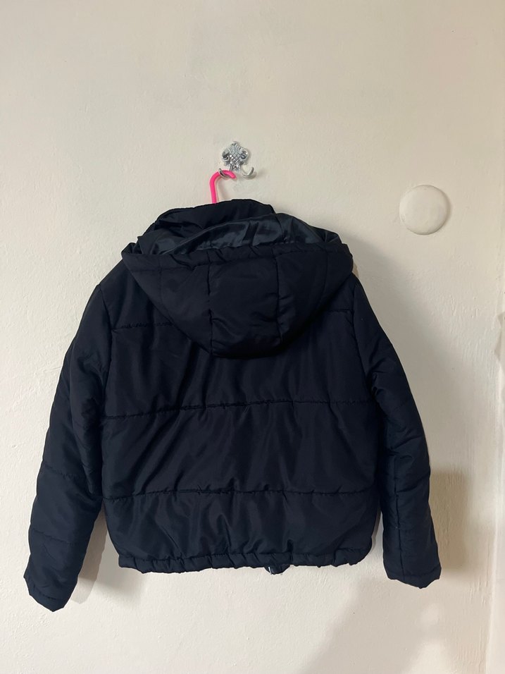 Siyah Düğmeli Kadın Kışlık Mont - Görsel 3