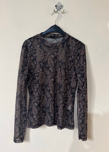 Dantel Detaylı Uzun Kollu Bohem Bluz - Görsel 2