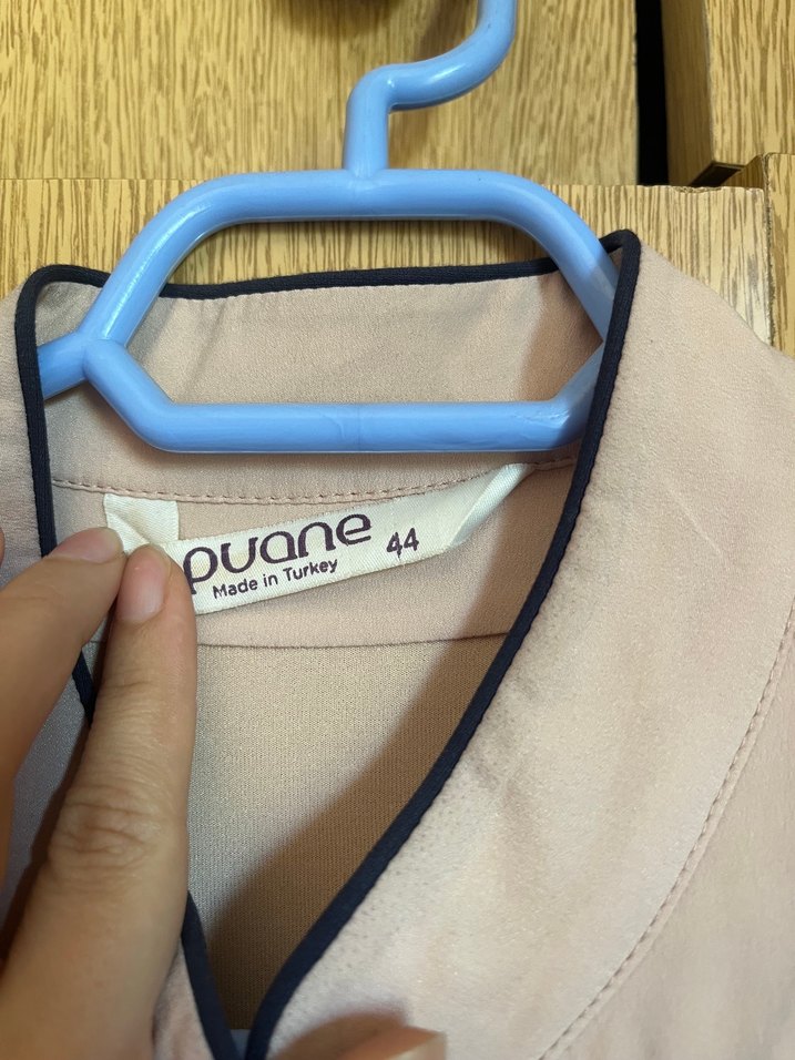 Dantel Detaylı Lacivert Uzun Kollu Elbise - Görsel 2