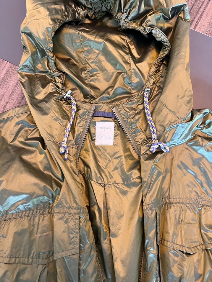 Yargıcı Yağmurluk Kadın Parlak Midi Yağmurluk - Görsel 2