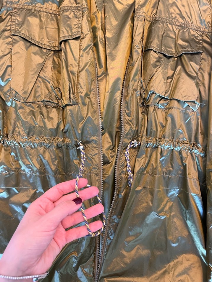 Yargıcı Yağmurluk Kadın Parlak Midi Yağmurluk - Görsel 4