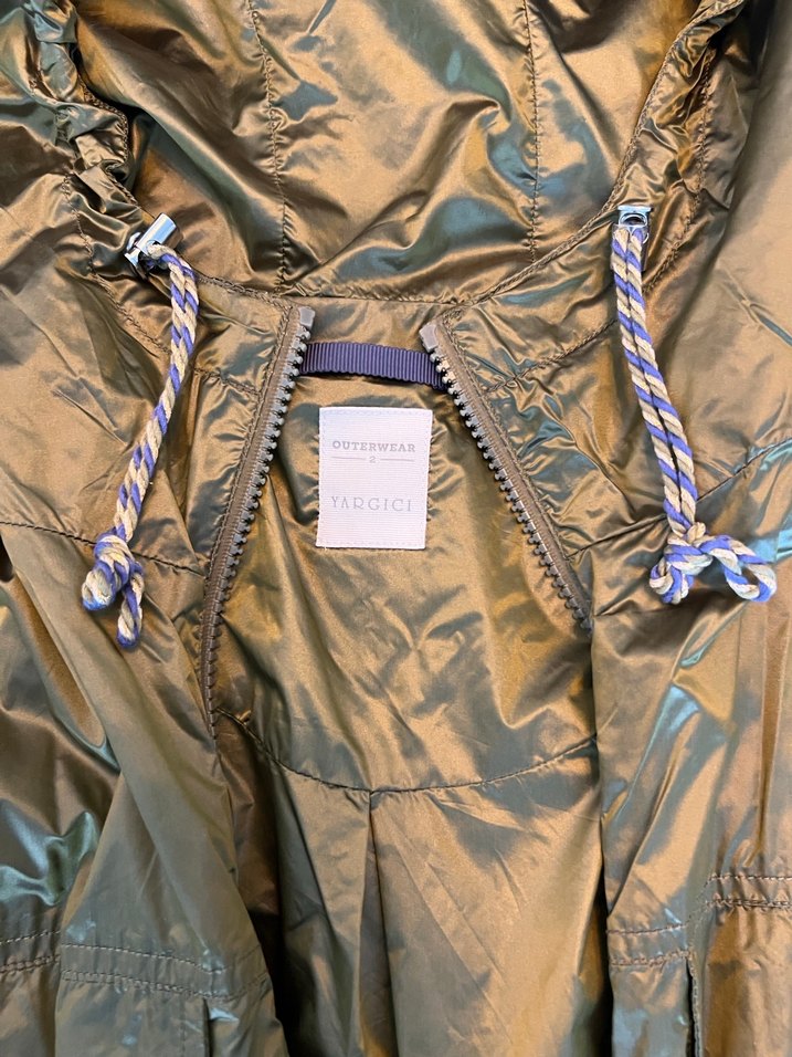 Yargıcı Yağmurluk Kadın Parlak Midi Yağmurluk - Görsel 3