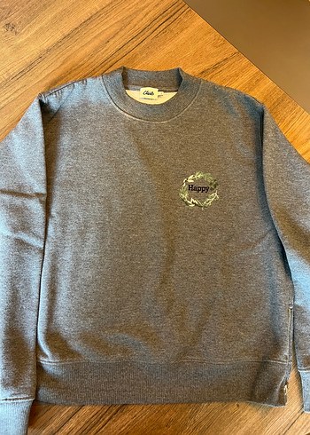 Beymen Club Gri Kadın Baskılı Pamuklu Sweatshirt - Görsel 2
