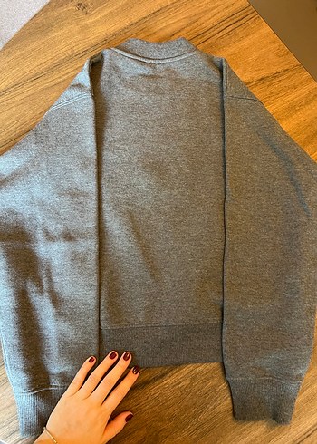Beymen Club Gri Kadın Baskılı Pamuklu Sweatshirt - Görsel 5