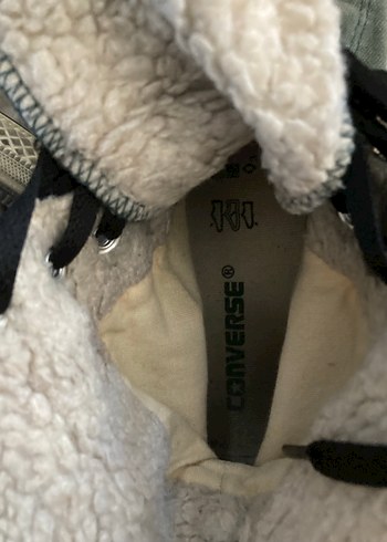 39 Beden gri Renk Gri Kadın Denim Converse Yüksek Top Sneaker
