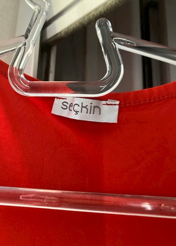 xl Beden Kırmızı, Salaş, Uzun Kadın Elbise 50/107 ölçüsü