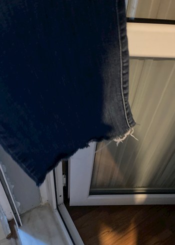 28 Beden Kadın Mavi Denim Dar Kesim Midi Kot Pantolon