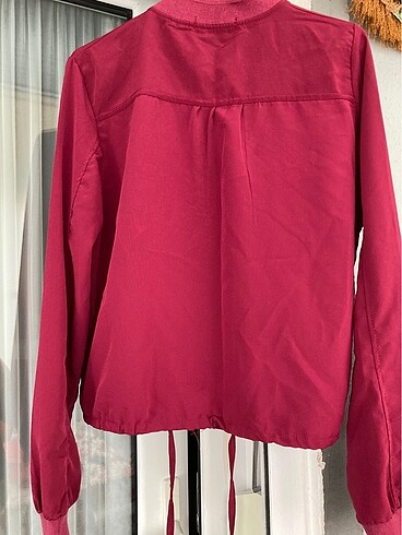 s Beden kırmızı Renk İnce paraşüt kumaşı ceket