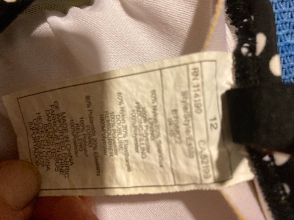 Siyah Beyaz Puantiyeli Mayo 38/48 ölçüsü - Görsel 5