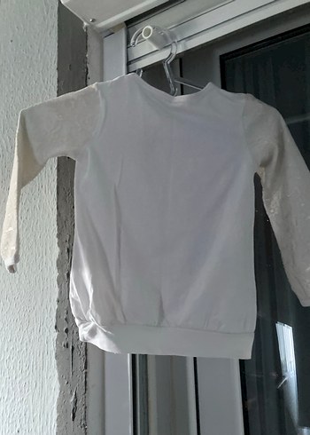 Kız Çocuk Pullu Baskılı Uzun Kollu Tişört - Görsel 3