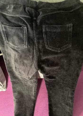 Kemerli Gri Süet Kız Taytı 65 cm boyu - Görsel 4