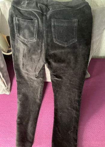 Kemerli Gri Süet Kız Taytı 65 cm boyu - Görsel 3