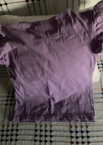 Kız Çocuk Mor Frozen Baskılı Tişört 32/40 ölçüsü - Görsel 3