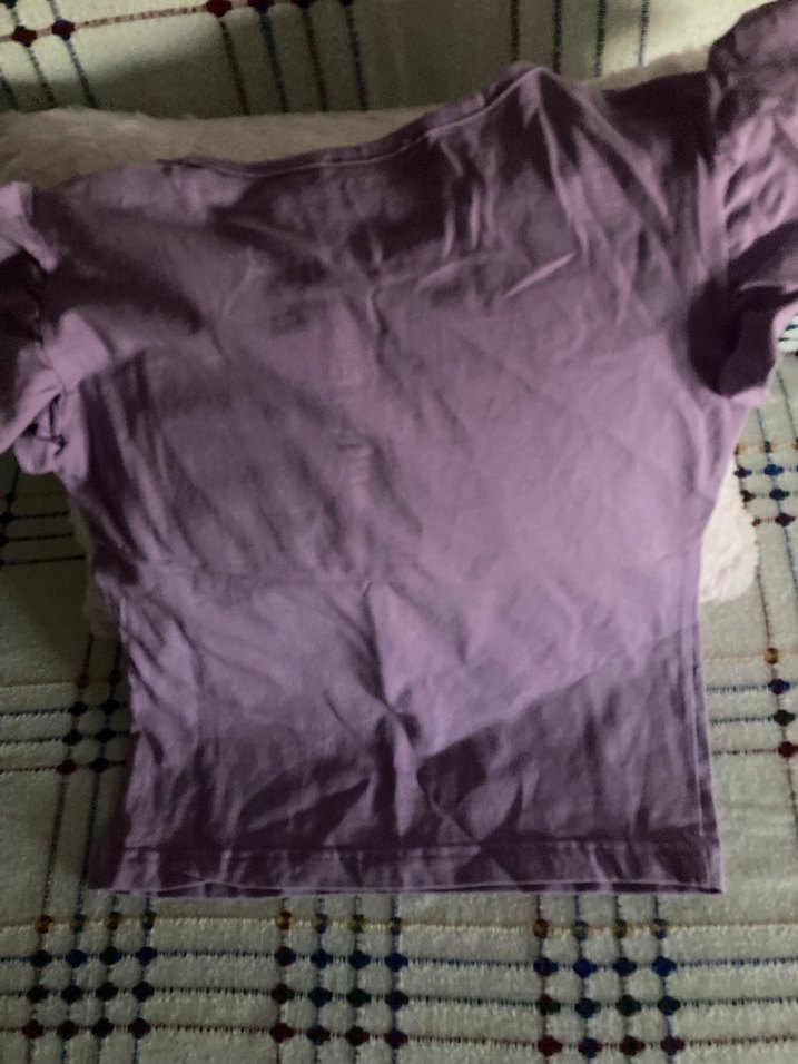 Kız Çocuk Mor Frozen Baskılı Tişört 32/40 ölçüsü - Görsel 3