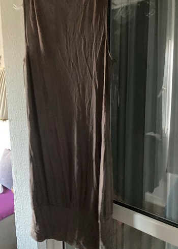 Kahverengi şal yaka boncuklu tunik 43/98 ölçüsü - Görsel 5