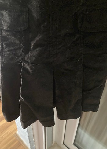 Kahverengi fitilli kadife slopet - Görsel 3