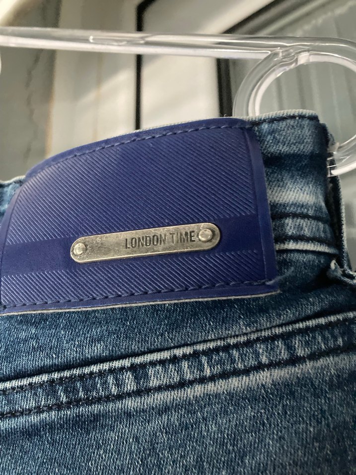 Erkek Mavi Yırtık Bol Kesim Kot Pantolon - Görsel 4