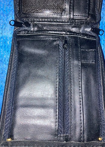 Fermuarlı Lacivert Deri Kadın Cüzdanı - Görsel 2