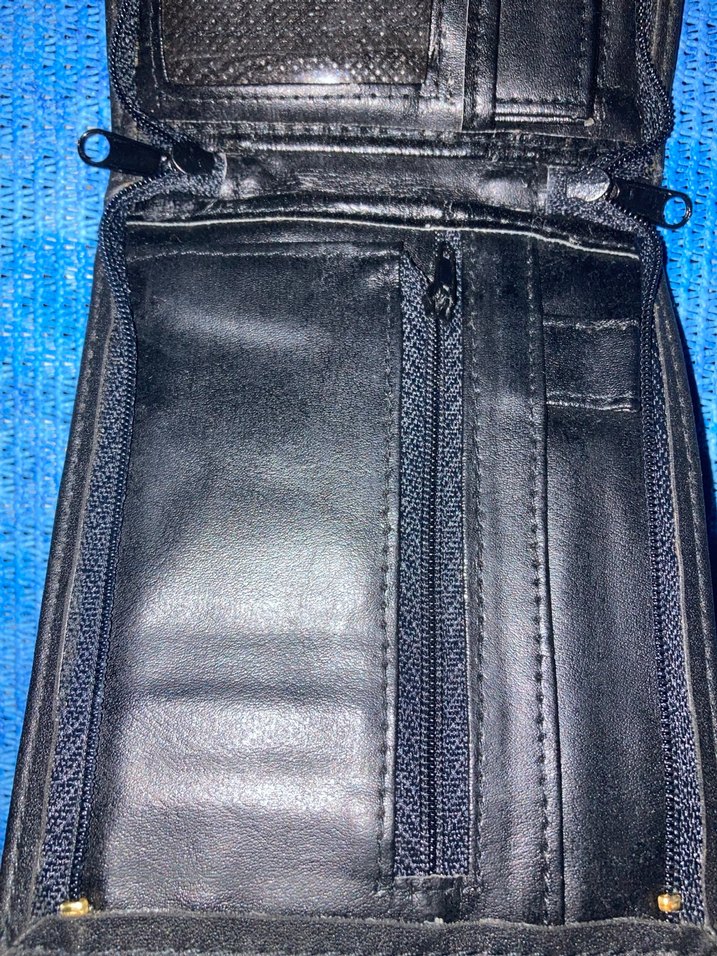 Fermuarlı Lacivert Deri Kadın Cüzdanı - Görsel 2