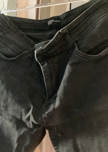 Siyah Rahat Erkek Kot Pantolon - Görsel 2