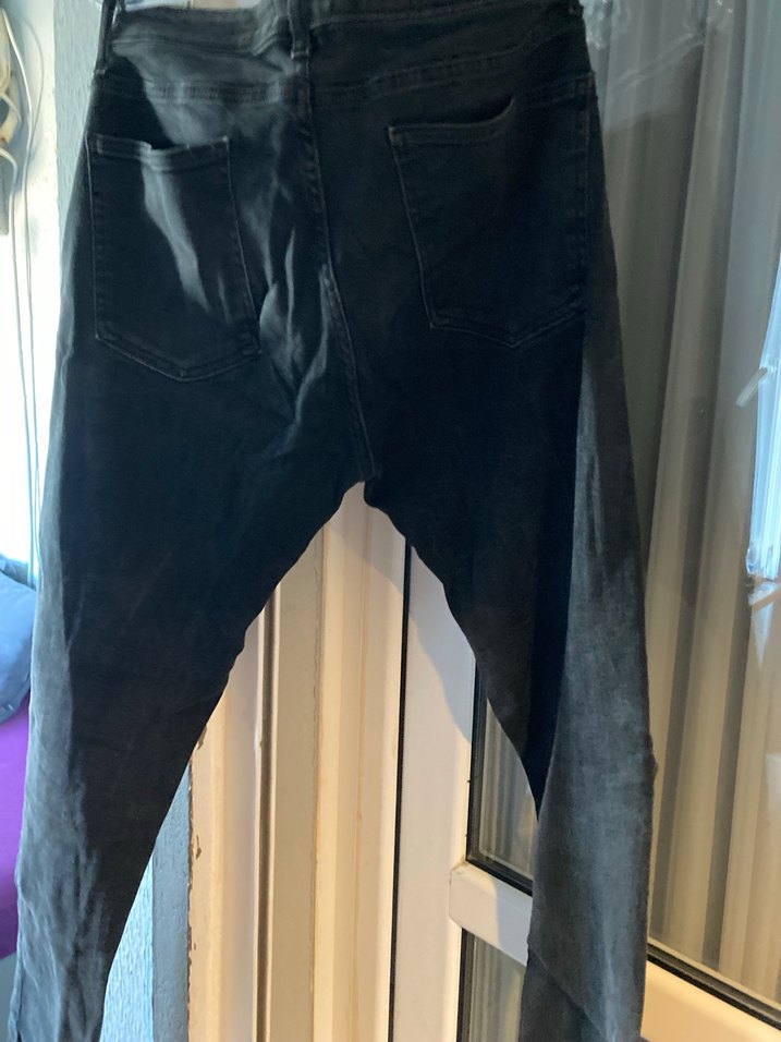 Siyah Rahat Erkek Kot Pantolon - Görsel 3