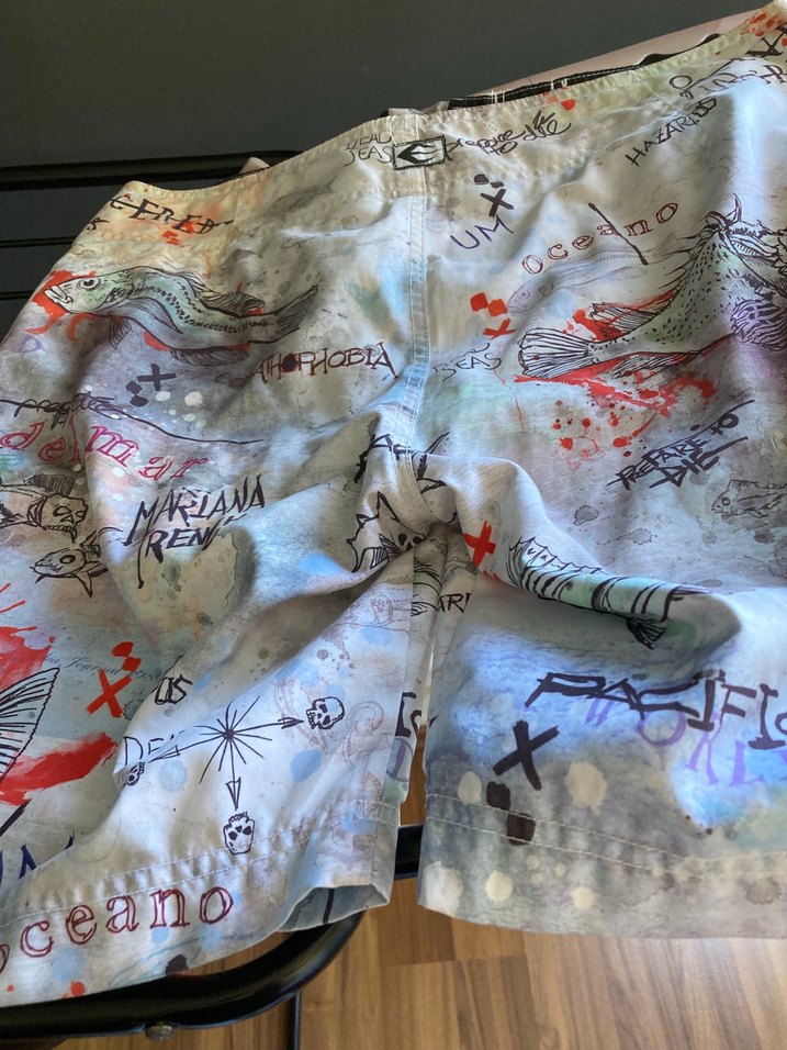 Renkli Baskılı Erkek Midi Şort - Görsel 4