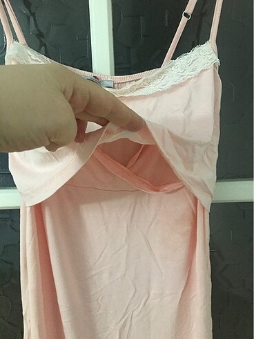 Luvmabelly emzirme özellikli gecelik xl - Görsel 4