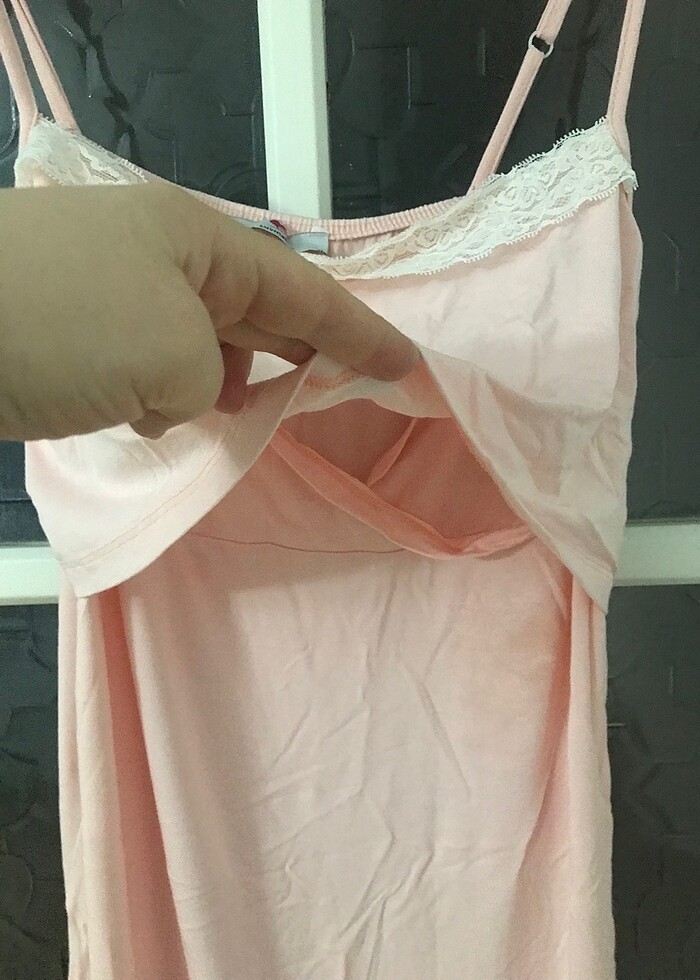 Luvmabelly emzirme özellikli gecelik xl - Görsel 4