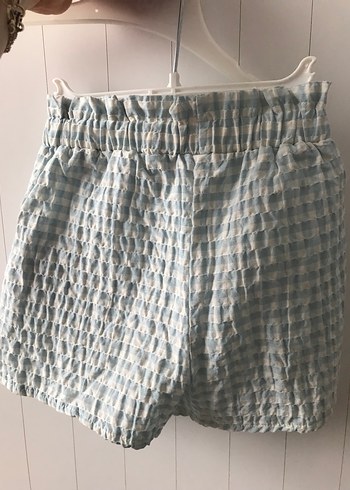 Nakışlı Vintage Kızlar Beyaz Kısa Kollu Gömlek şort takım - Görsel 4