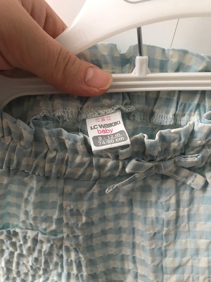 Nakışlı Vintage Kızlar Beyaz Kısa Kollu Gömlek şort takım - Görsel 3