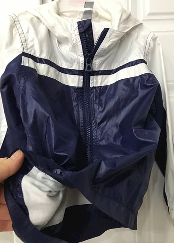 Panço 1,5-2 yaş Erkek Çocuk Lacivert Fermuarlı Yağmurluk - Görsel 2