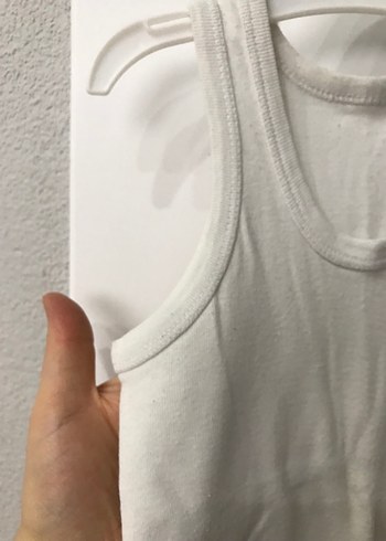 Beyaz Çocuk Atlet %100 pamuk - Görsel 3