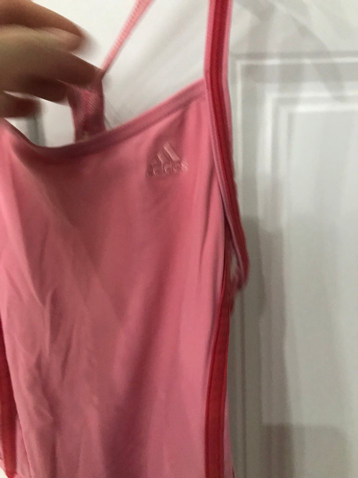 Adidas orjinal 7-8-9 yaş Düğmeli Pembe Nakışlı Çocuk mayo - Görsel 2