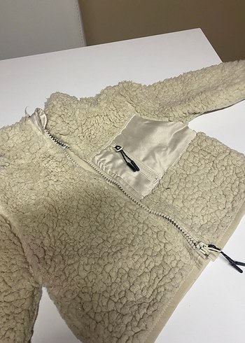 Bej Erkek Çocuk Kürk Detaylı Mont - Görsel 2