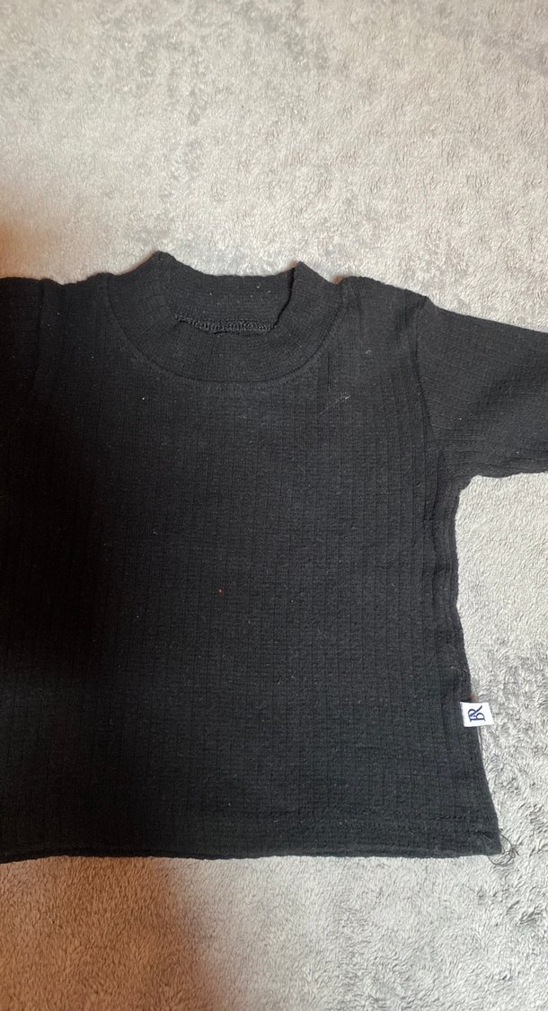 Çocuk Siyah Düz İçlik - Görsel 2