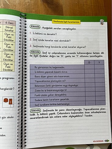 Okul defterim tüm dersler 2.sınıf ata yayıncılık ödev kitap - Görsel 6