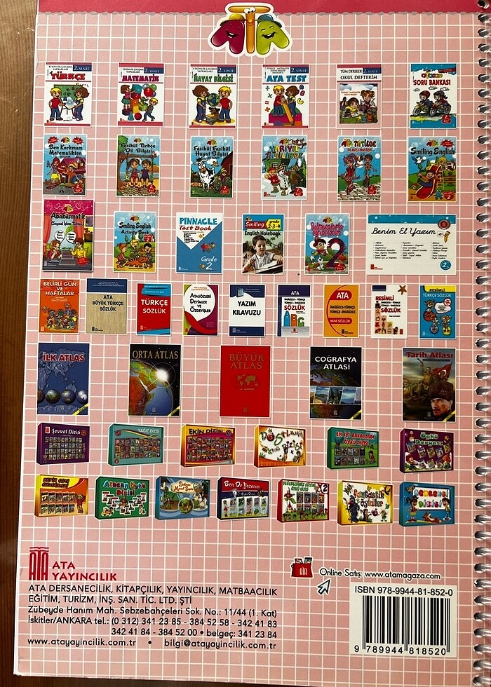 Okul defterim tüm dersler 2.sınıf ata yayıncılık ödev kitap - Görsel 4