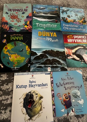 Çocuk Kitapları Seti: Hayvanlar, Taşıtlar ve Dünya - Görsel 2