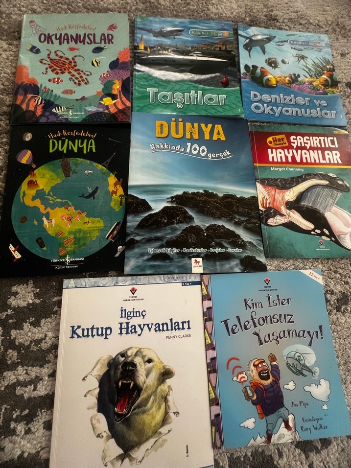 Çocuk Kitapları Seti: Hayvanlar, Taşıtlar ve Dünya - Görsel 2