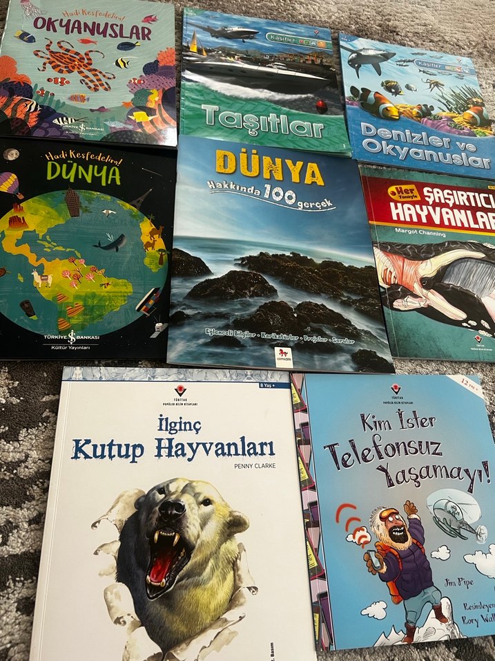 Çocuk Kitapları Seti: Hayvanlar, Taşıtlar ve Dünya - Görsel 3