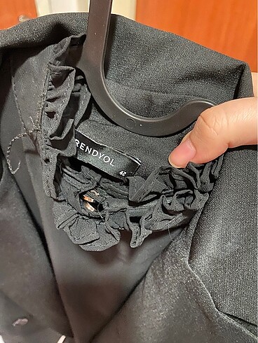 42 Beden Uzun blazer ceket