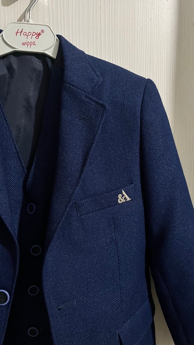 Koyu Mavi Çocuk Takım Elbise - Görsel 2