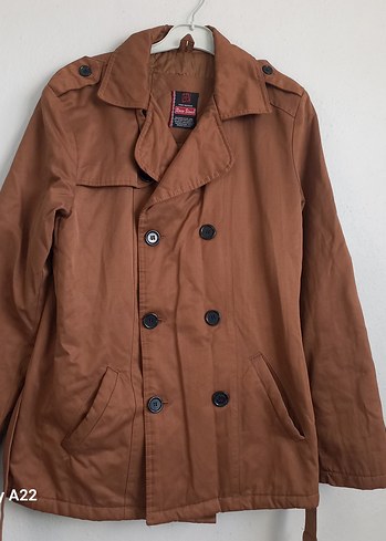 Kahverengi Deri Kemerli Midi Trençkot - Görsel 5