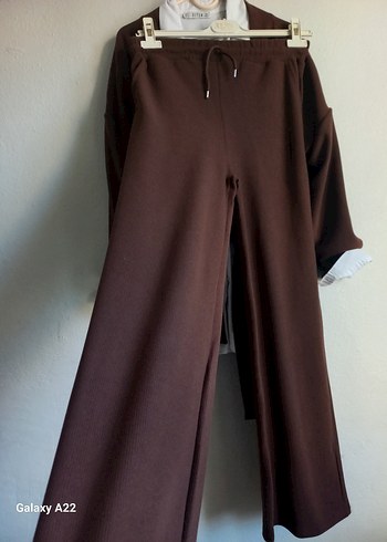 Kahverengi Kuşaklı Midi Hamile Ceketi - Görsel 5