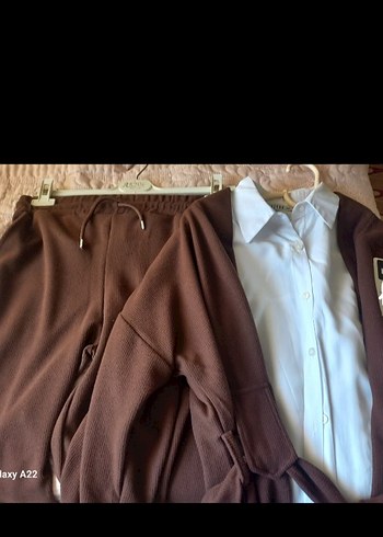 Kahverengi Kuşaklı Midi Hamile Ceketi - Görsel 2