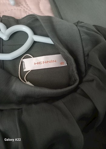 Gri Uzun Kemerli Kadın Abiye Elbise - Görsel 9