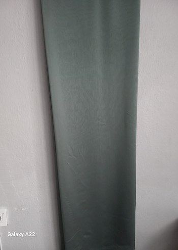 Gri Uzun Kemerli Kadın Abiye Elbise - Görsel 8