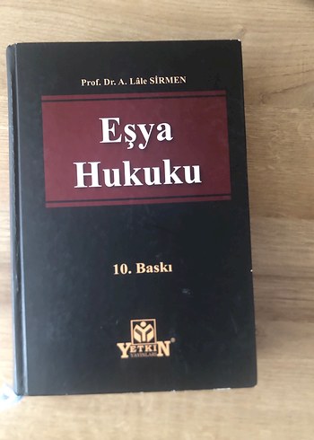 Eşya Hukuku - Prof. Dr. A. Lale Şirmen