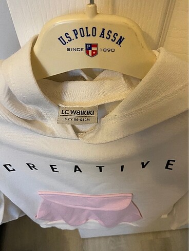 6 Yaş Beden Kapşonlu kız çocuk sweatshirt