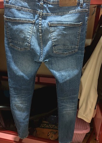 Kadın Mavi Midi Boy Kot Pantolon - Görsel 4